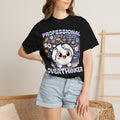 Professional Overthinker T-Shirt — Cute Dumpling Mind Cloud Graphic Tee
