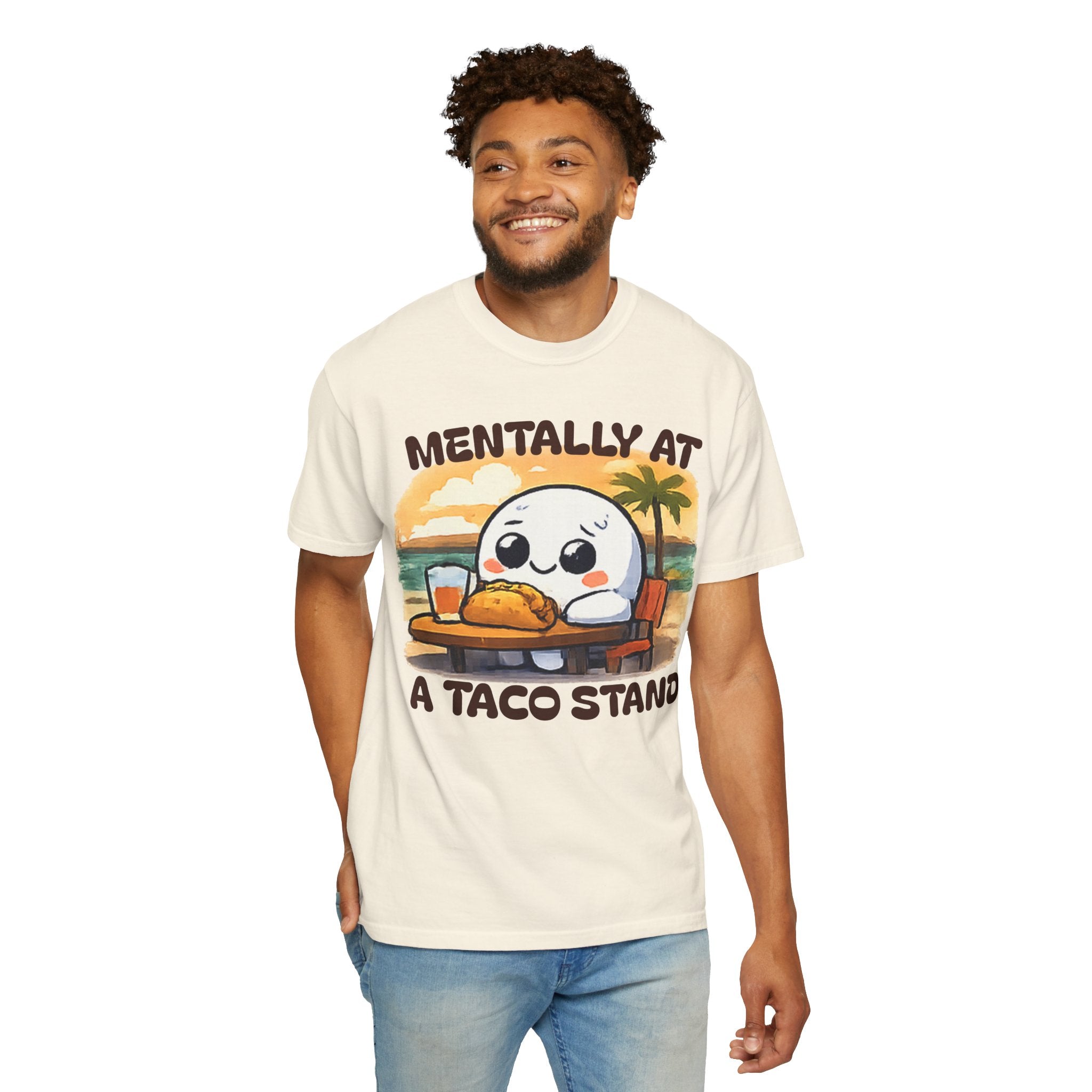 T-Shirt — "Mentally At A Taco Stand" Cute Taco Lover Tee