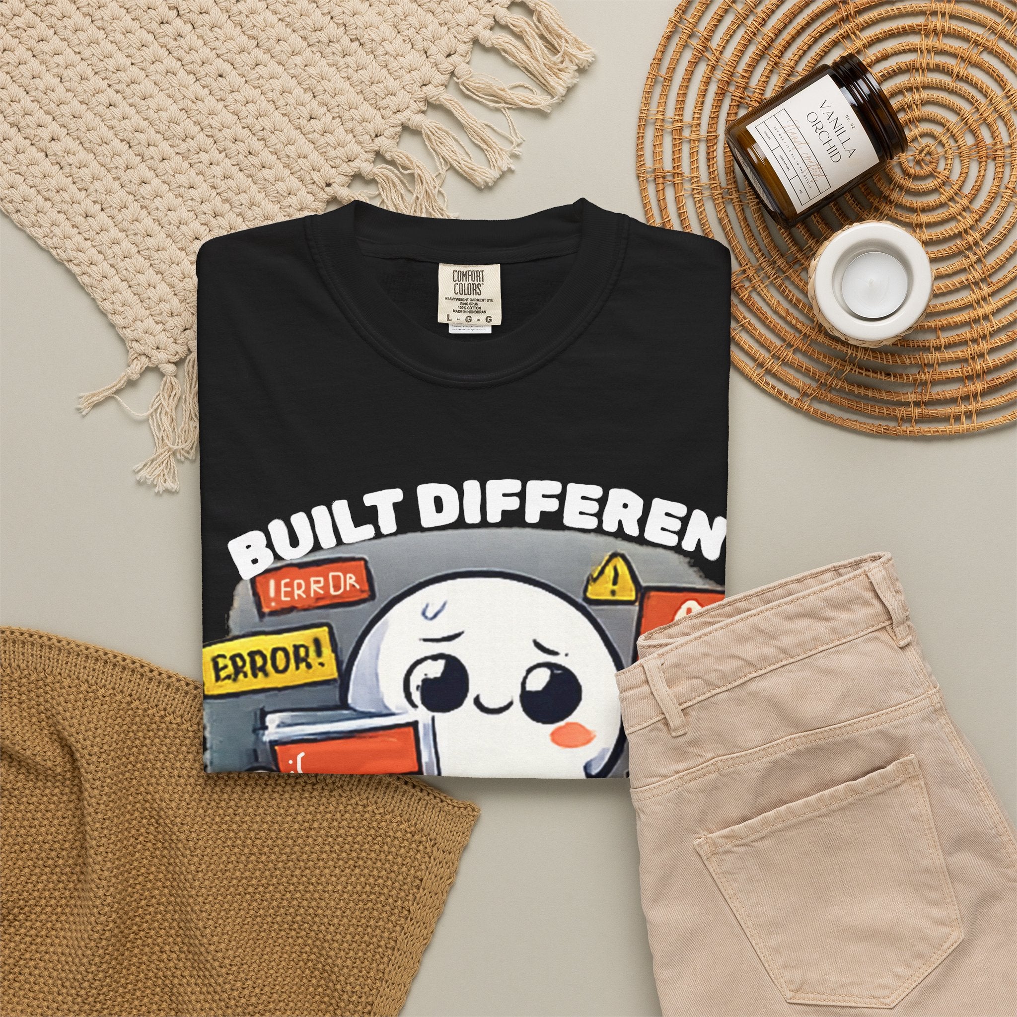 Funny "Built Different (Incorrectly)" Dumpling T-Shirt
