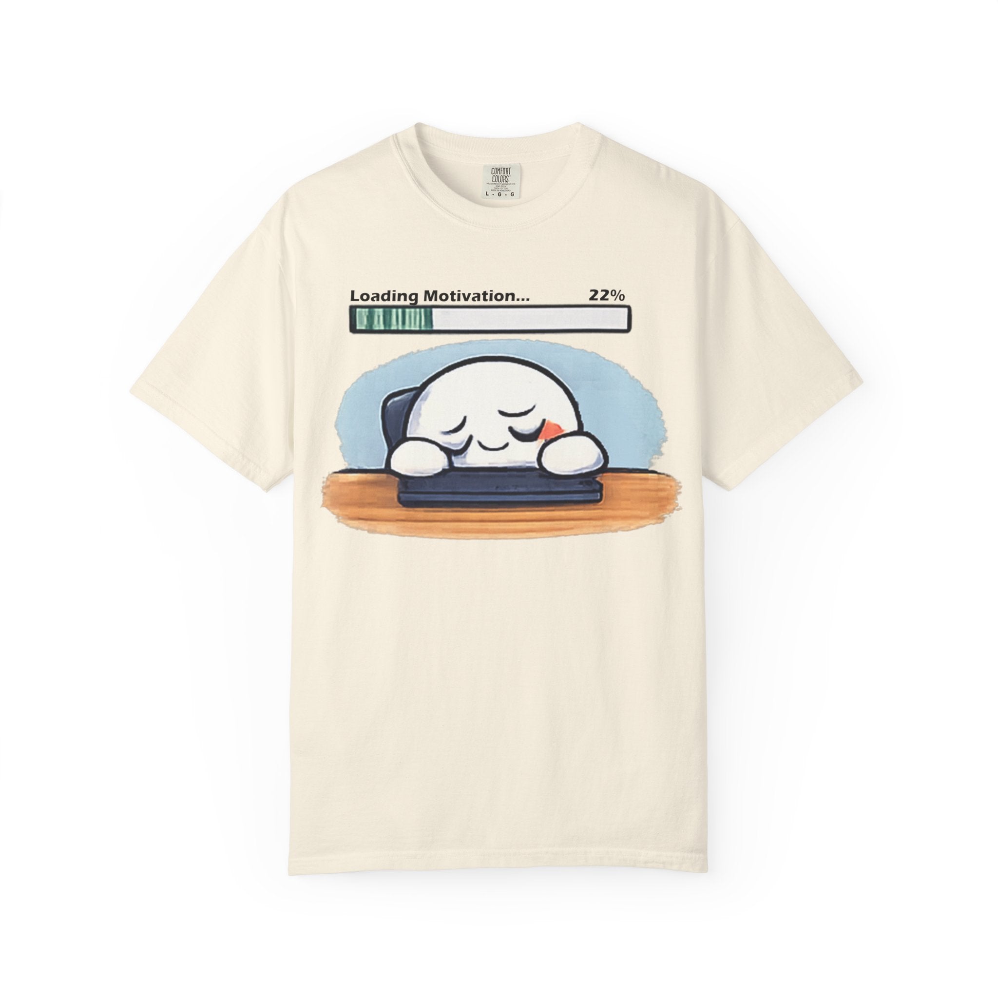 Loading Motivation 22% T-Shirt — Cute Sleepy Dumpling Graphic Tee