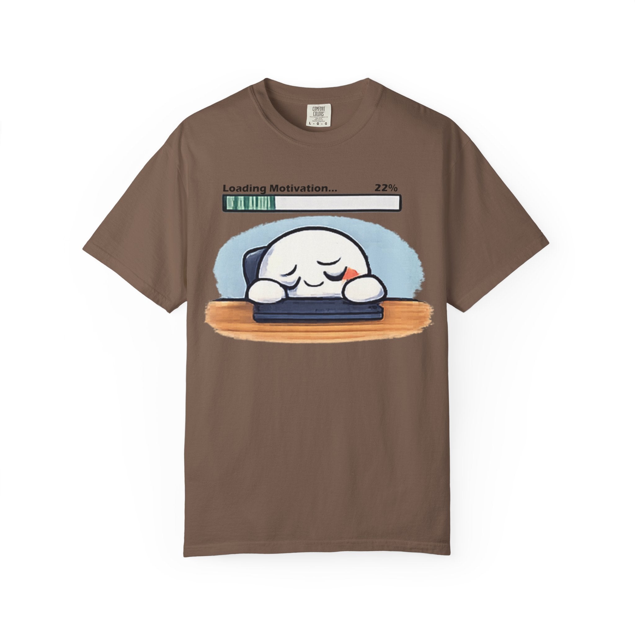 Loading Motivation 22% T-Shirt — Cute Sleepy Dumpling Graphic Tee