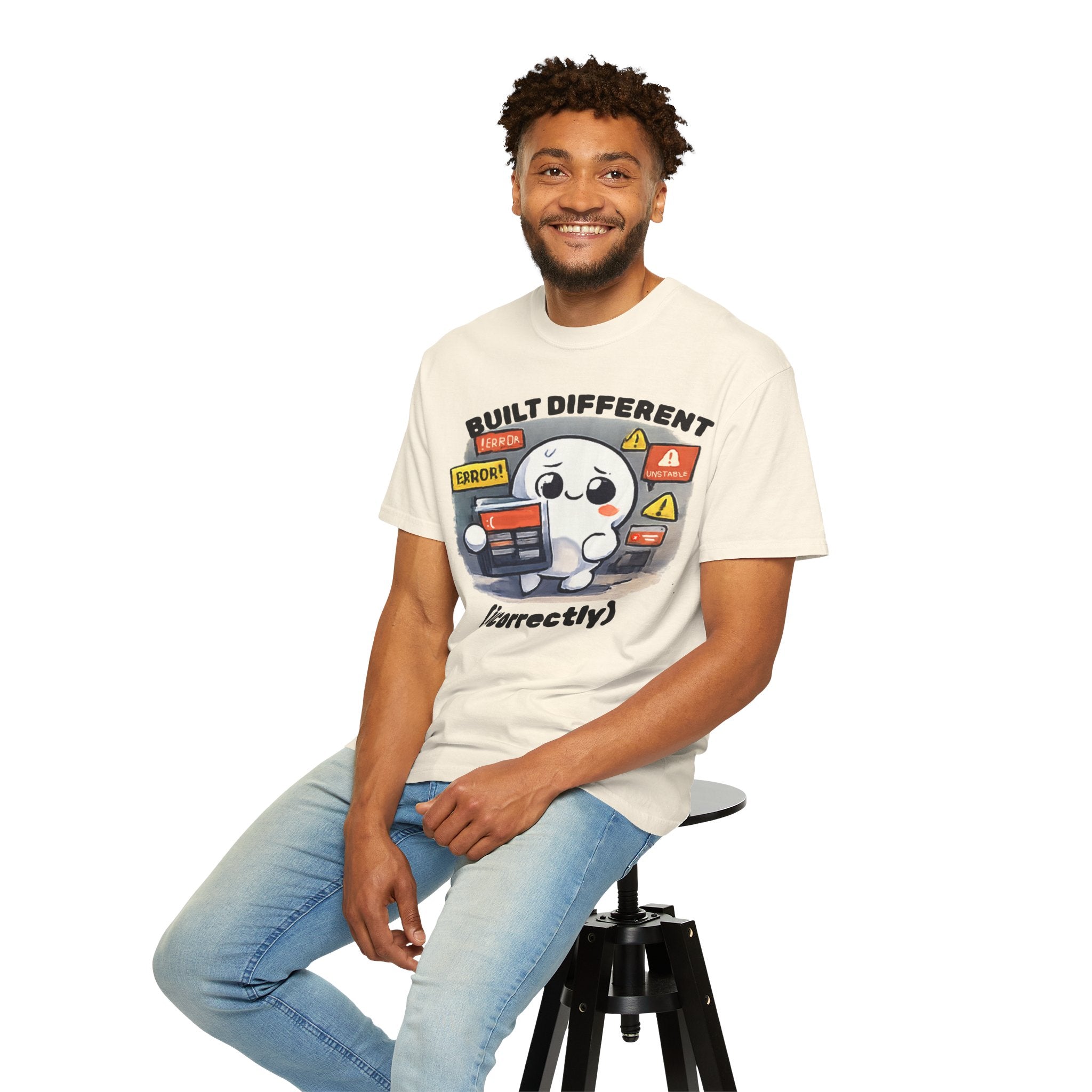 Funny "Built Different (Incorrectly)" Dumpling T-Shirt