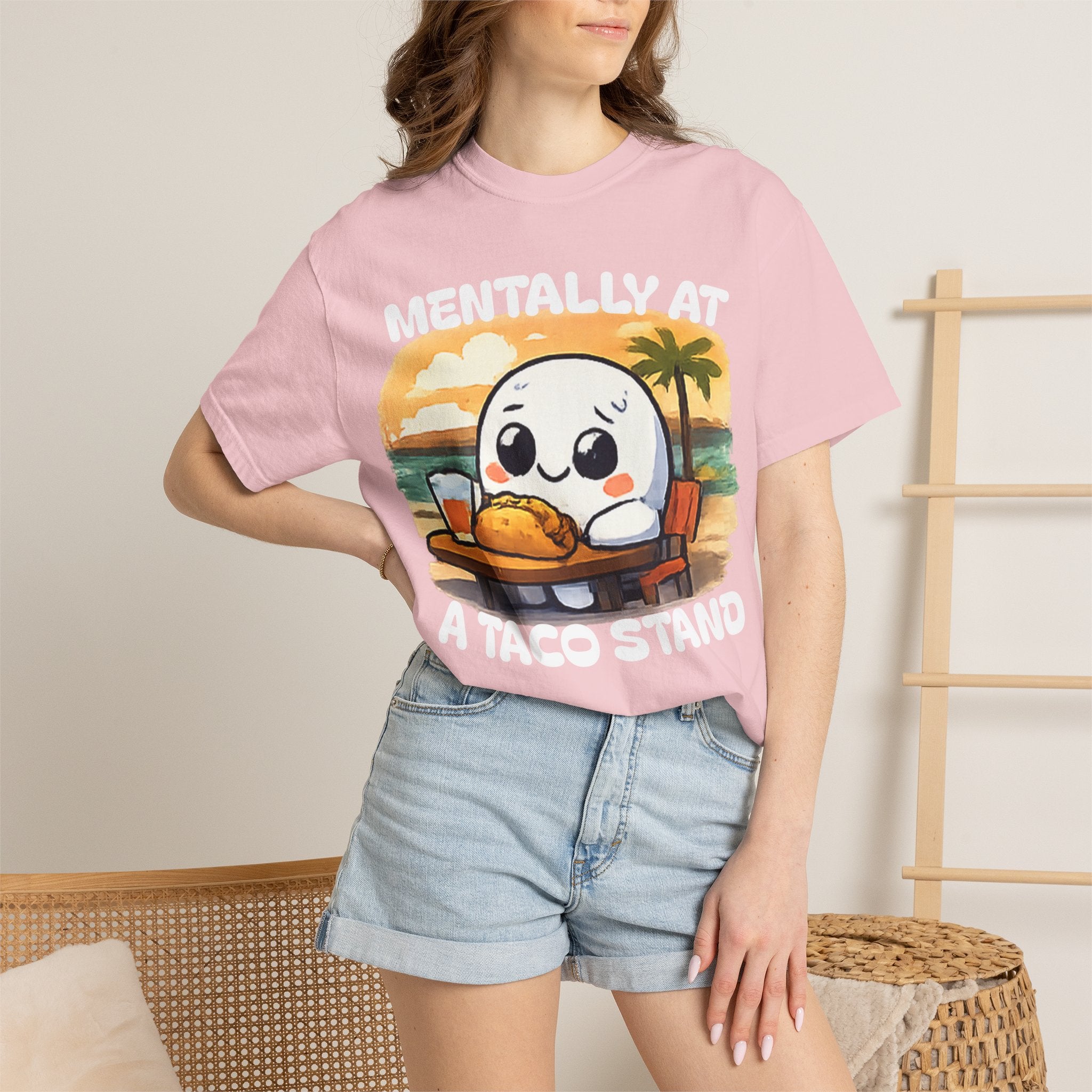 T-Shirt — "Mentally At A Taco Stand" Cute Taco Lover Tee