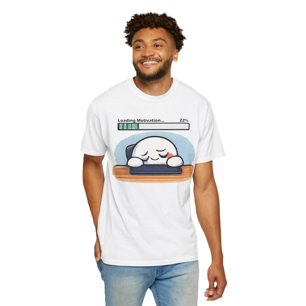 Loading Motivation 22% T-Shirt — Cute Sleepy Dumpling Graphic Tee