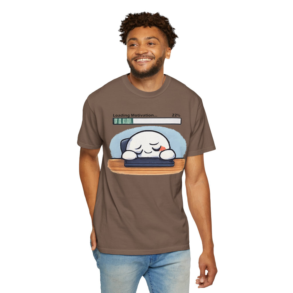 Loading Motivation 22% T-Shirt — Cute Sleepy Dumpling Graphic Tee