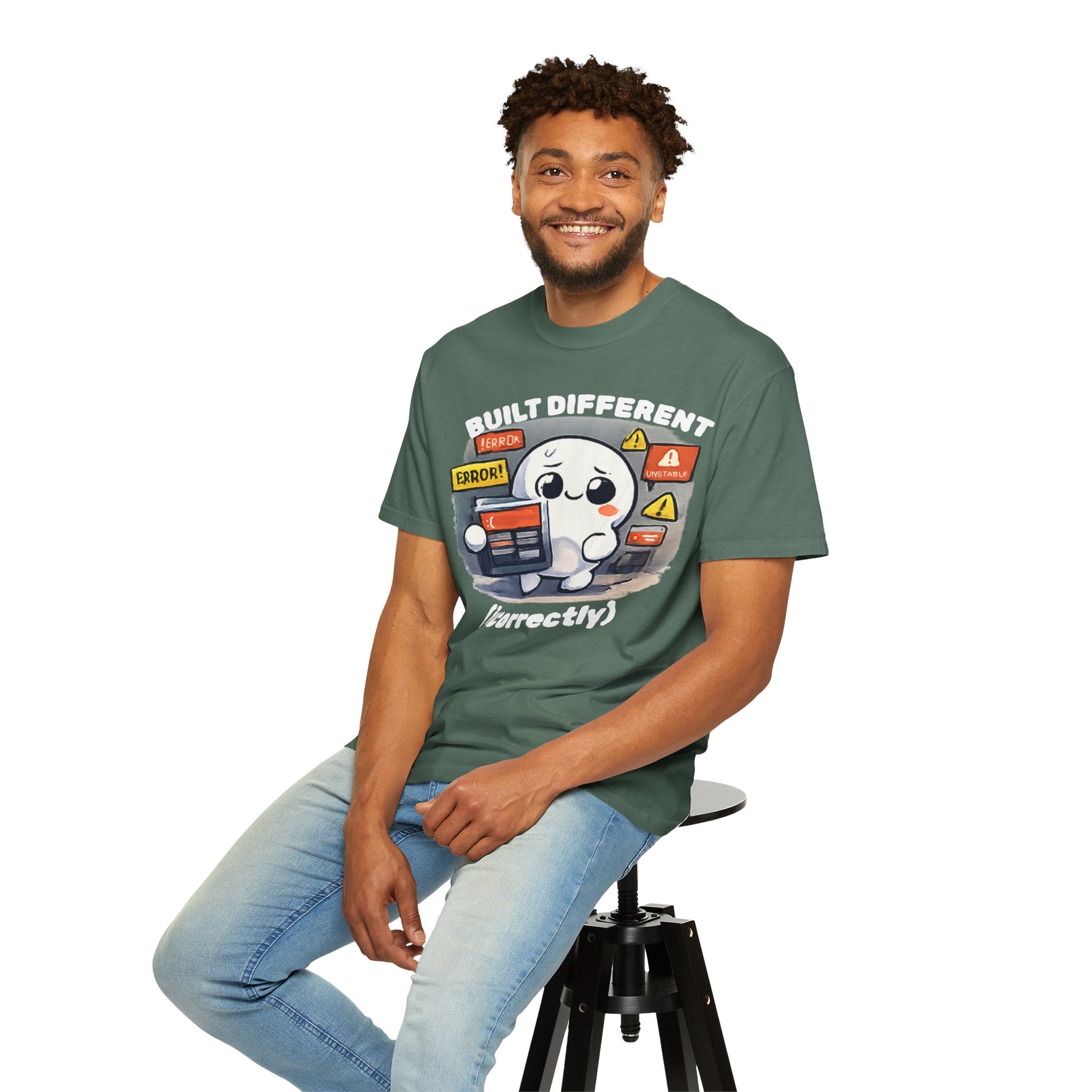 Funny "Built Different (Incorrectly)" Dumpling T-Shirt