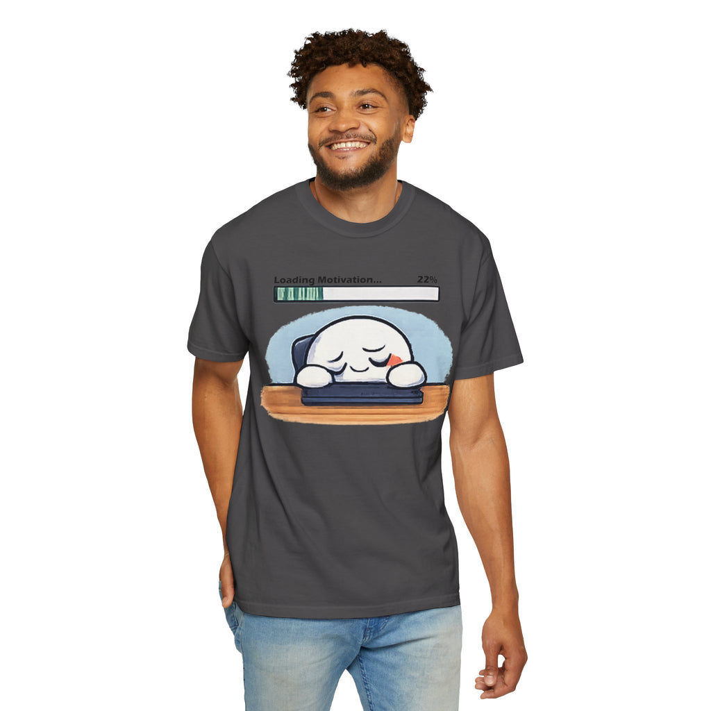 Loading Motivation 22% T-Shirt — Cute Sleepy Dumpling Graphic Tee